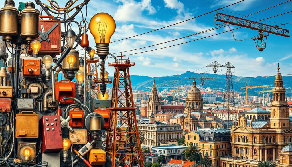 historia de servicios eléctricos