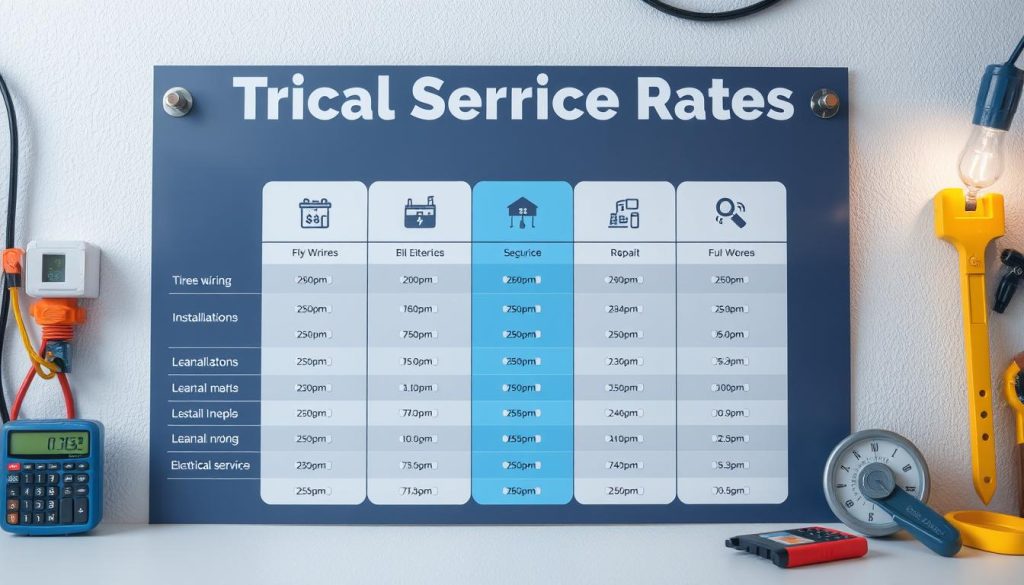 tarifas de servicios eléctricos